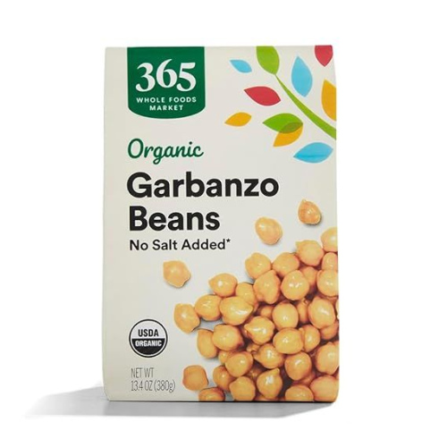 365 by Whole Foods Market, Organic Unsalted Garbanzo Beans, 13.4 Ounce